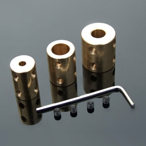 Brass Coupling Shaft Motor Coupler Motor Connector 4mm/5mm/6mm/7mm/8mm/10mm/12mm