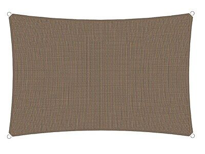 Sun Shade Sail Brown Canopy Patio Garden Cover 2x2-15x24 Rectangle Square