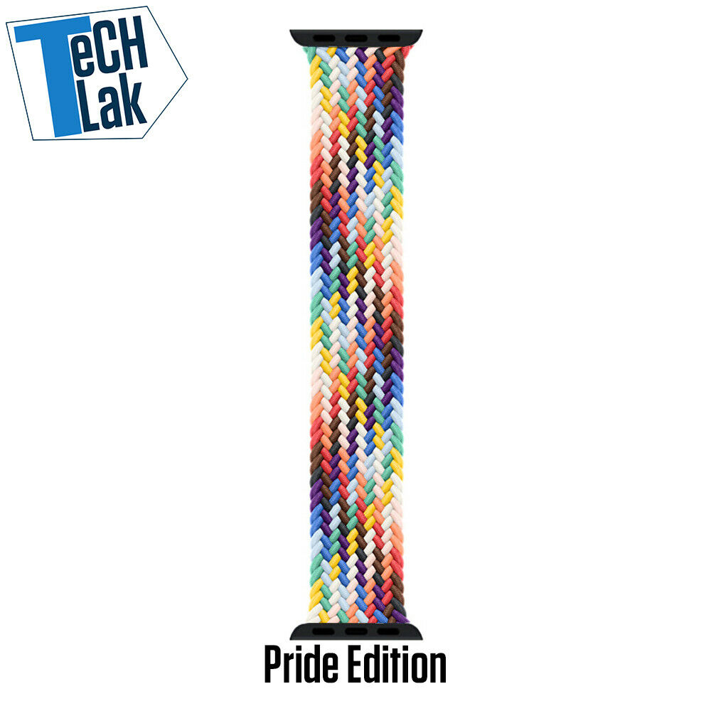Pride Edition Braided Solo Loop For Apple watch band Fabric Nylon