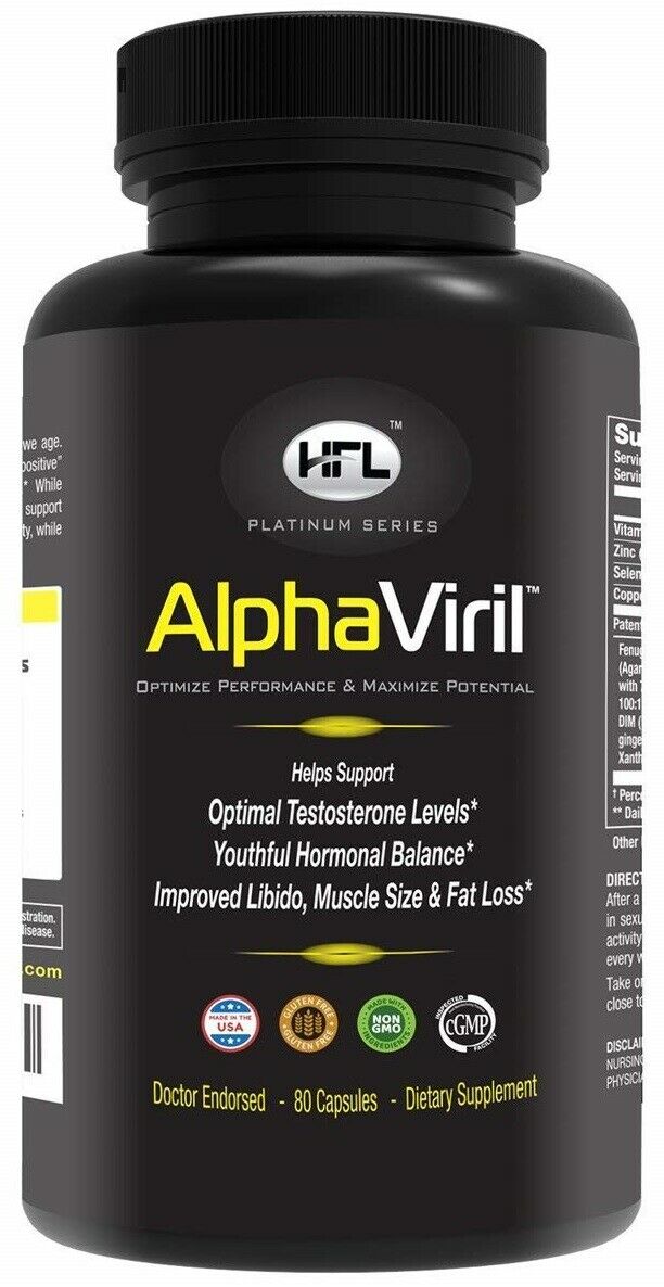 Alphaviril™ Testosterone Booster, Strength, Energy, Stamina, Performance, Muscle