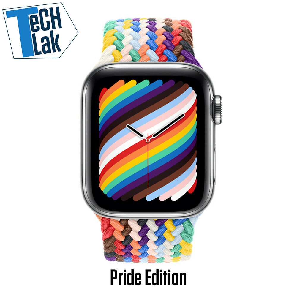 Pride Edition Braided Solo Loop For Apple watch band Fabric Nylon